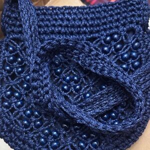 Walborg Midnight Blue Handcrafted Bag